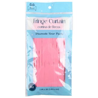 Foil Fringe Curtain Baby Pink 7.9 X 3 Ft