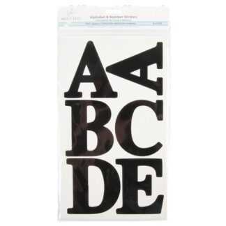 Alphabet & Number Stickers 3.54 X 3.35" Approx. 49 Ct