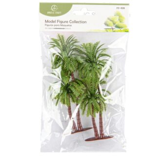 Model Figure Double Palm Trees 11 X 5.6 Cm 2 Ct