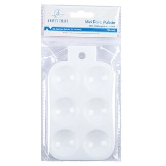 Plastic Mini Paint Palette 5 X 3.4 In 3 Ct