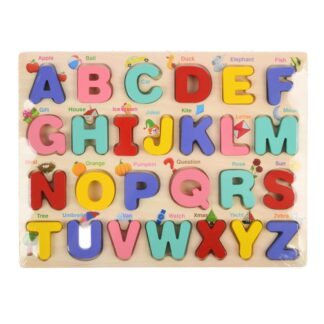 3D Wooden Puzzle Alphabet 11.75 X 9 In 26 Pc