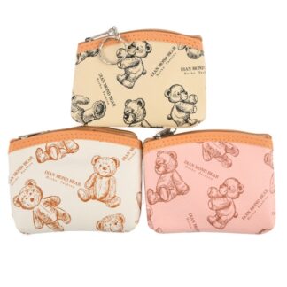 Coin Purse Teddy Bear Asst Colors