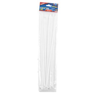 Cable Ties White 7 Mm X 15.7 In 20 Pc