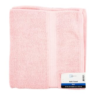 Mainstays Bath Towel Pink 27 X 52 In