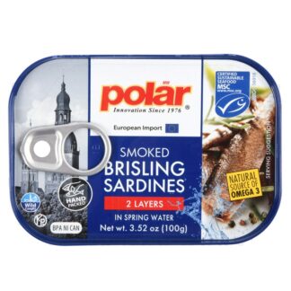 Polar Smkd Brisling Sardines In Spring Water 3.53 Oz
