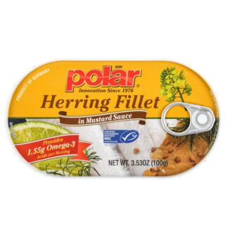 Polar Herring Fillets In Mustard Sauce 3.53 Oz