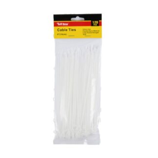 Cable Ties White 6 In 120 Pc