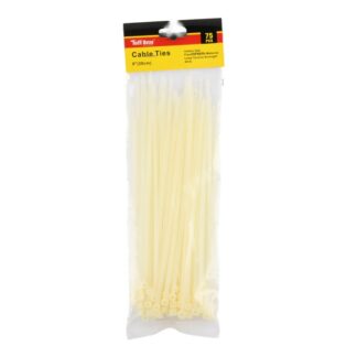 Cable Ties White 8 In 75 Pc
