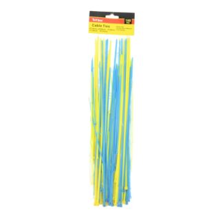 Cable Ties Asst Color & Size 100 Pc