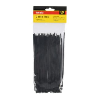 Cable Ties Black 6 In 120 Pc