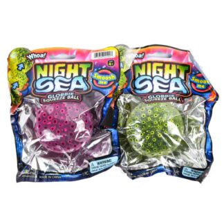 Globbie Squeeze Ball Night Sea Asst Colors