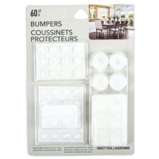 Furniture Bumpers Silicone Protectors Asst 60 Ct