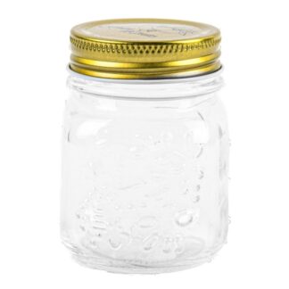 Glass Jar W/Tinplate Lid Clear 5 Oz Pdq