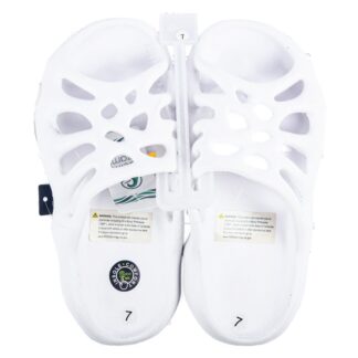 Women'S Webbed Slide Sandals White Asst Size
