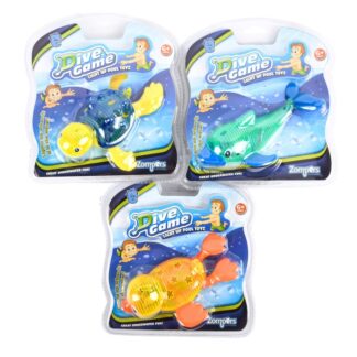 Hs Dive Game Light-Up Fish Pool Toys Asst