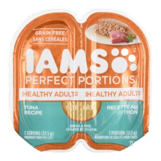 Iams Cat Food Twin-Pack Pate Tuna Recipe 75 G