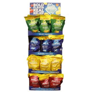 Halls Cough Drops 80 Ct/4 Assorted Display