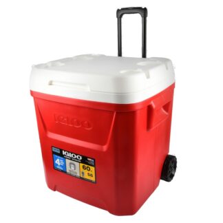 Igloo Laguna Rolling Cooler Red 60 Qt