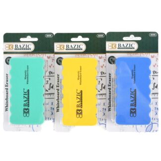 Bazic Magnetic Whiteboard Eraser Asst Colors
