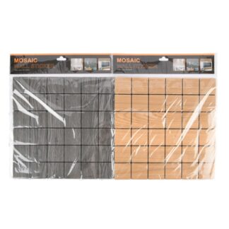 Mosaic Wall Sticker Wood Look Asst Colors 11.8 X 11.8"