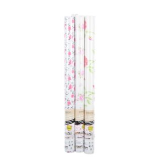 Floral Wallpaper Sticker Asst Designs 17.7" X 6.56 Ft