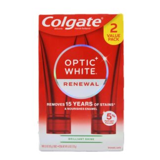 Colgate Optic White Toothpaste Renewal 2Pk X 3 Oz