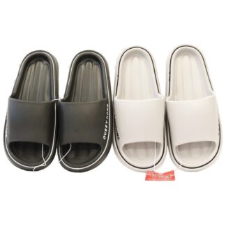 Men'S Eva Slippers Black & White Asst Sizes 1 Pr