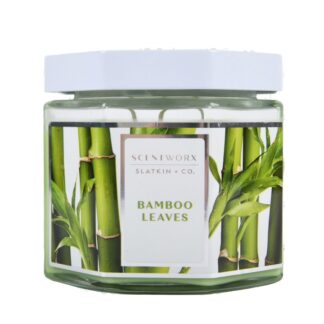 Scented 3-Wick Candle Bamboo Leaves 14.5 Oz