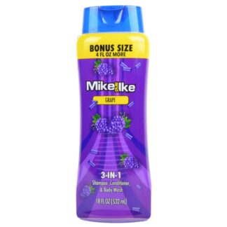 Mike And Ike Shamp Cond & Bodywash Grape 18 Oz
