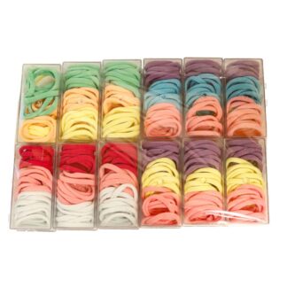 Hair Elastics Asst Bright Colors 24 Ct