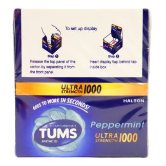 Tums Antacid Ultra Strength Peppermint