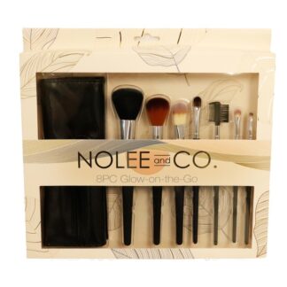 Nolee And Co. Glow On The Go Makeup Brush Set 8 Pc