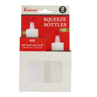 Plastic Squeeze Bottles 118 Ml & 59 Ml 2 Pc