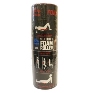 Rbx Self Guided Foam Roller Black 46 X 15 Cm