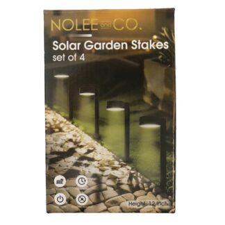 Solar Garden Stakes 12 In. Set Of 4