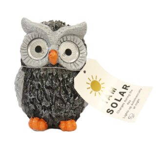 Solar Moonlight Garden Owl Ornament