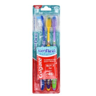 Colgate Toothbrush Super Flexi 3 Pk