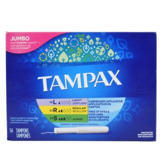 Tampax Tampons Unscented Asst Size 54 Ct
