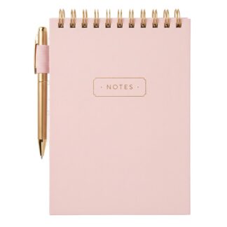 Spiral Notebook W/Pen Blush 6 X 8.5 In 120 Sh