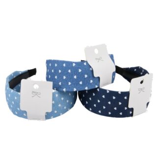 Sweet Denim Fabric Headband Asst