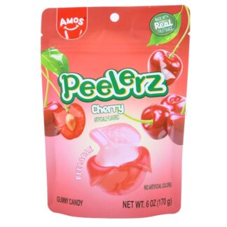 Amos Peelerz Gummy Candy Cherry 6 Oz