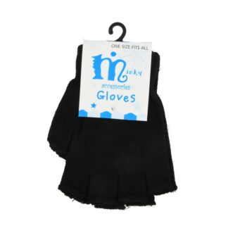 Hw Winter Fingerless Gloves Black One Size 1 Pr
