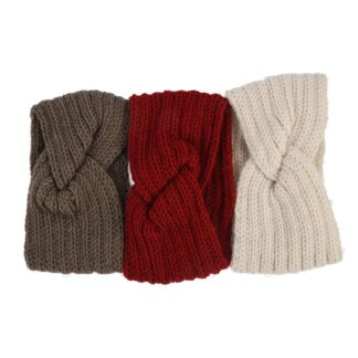 Hw Winter Twisted Knit Headband Asst Colors