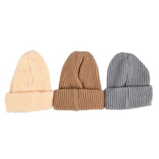 Hw Women'S Ribbed Knit Beanie Asst Colors
