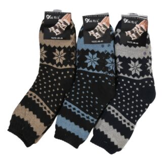 Hw Women'S Snowflake Design Socks Asst 1 Pr
