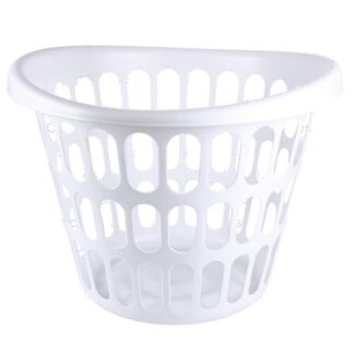 Plastic Round Laundry Basket Asst Colors