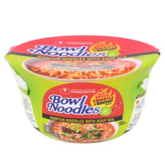Nongshim Bowl Noodles Chipotle Shrimp 3.03 Oz