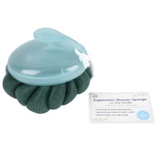 Ergonomic Shower Sponge W/Grip Handle Display