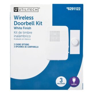 Utilitech Wireless Doorbell Kit White