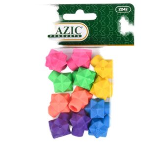 Bazic Neon Eraser Cap Asst Colors 12 Pc
